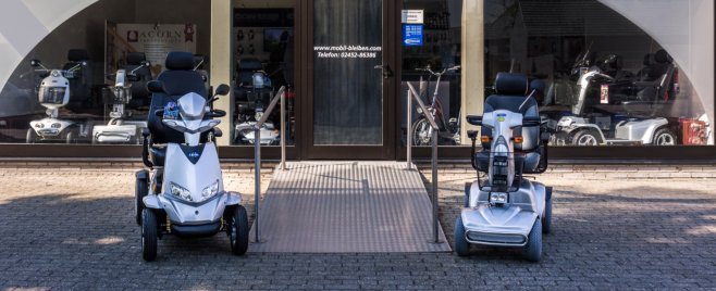 Ausstellung Geschäft Laden Elektromobil Seniorenmobil Scooter E-Mobile Ungerechts Heinsberg Karken